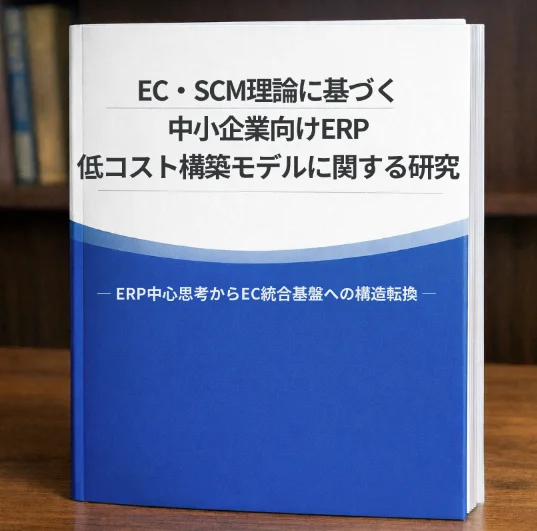 EC・SCM理論に基づく中小企業向けERP～低コスト構築モデルに関する研究